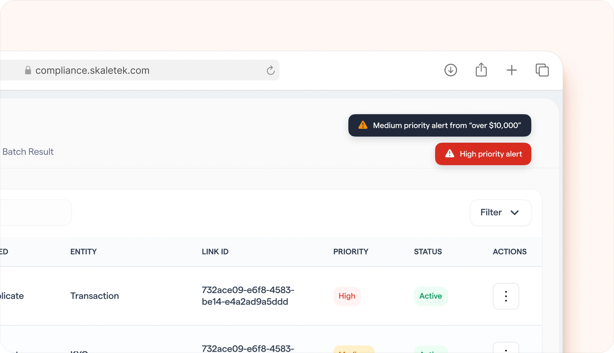 AML Rule Notifications
